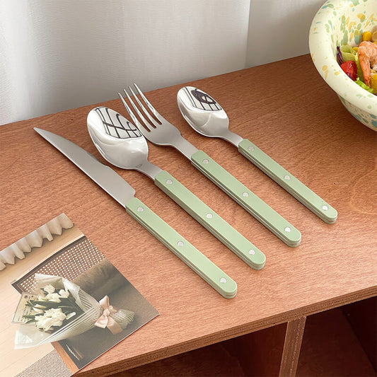 Splicing Stainless Steel Flatware 4Pcs Set