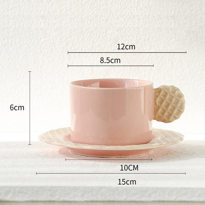 Spring Biscuit Ceramic Cup and Saucer