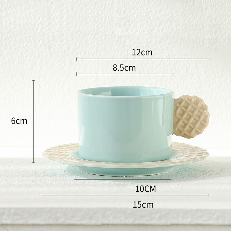 Spring Biscuit Ceramic Cup and Saucer