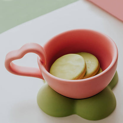 Spring Clouds Ceramic Cup and Saucer