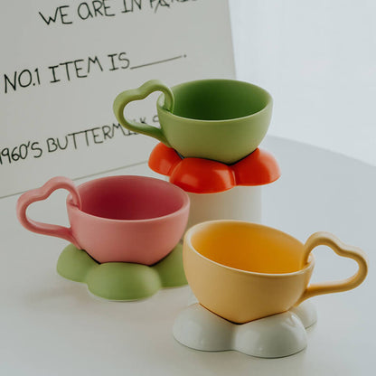 Spring Clouds Ceramic Cup and Saucer