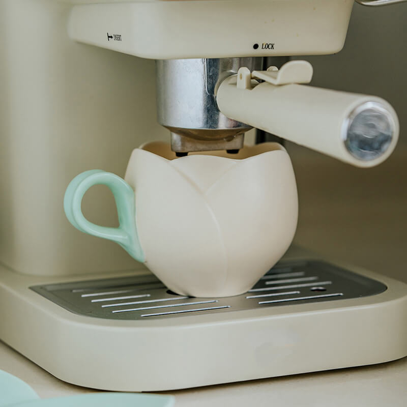 Spring Tulip Ceramic Cup and Saucer