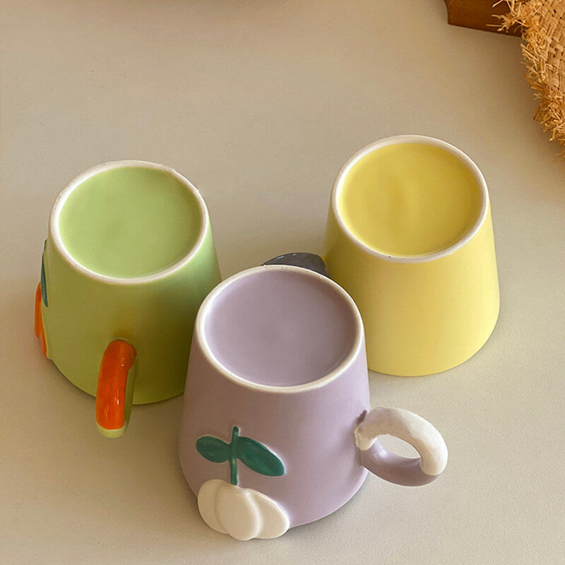 Spring Tulip Embossed Ceramic Mug