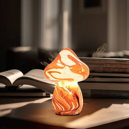 Stained Glass Mushroom Lamp