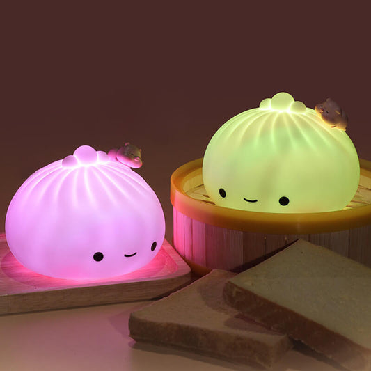 Steamed Bun Silicone Night Lamp