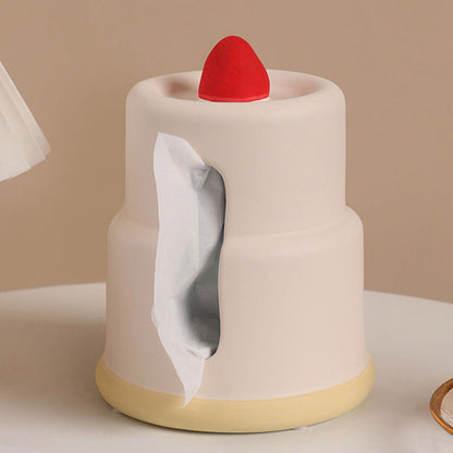 Strawberry Cake Ceramic Tissue Box