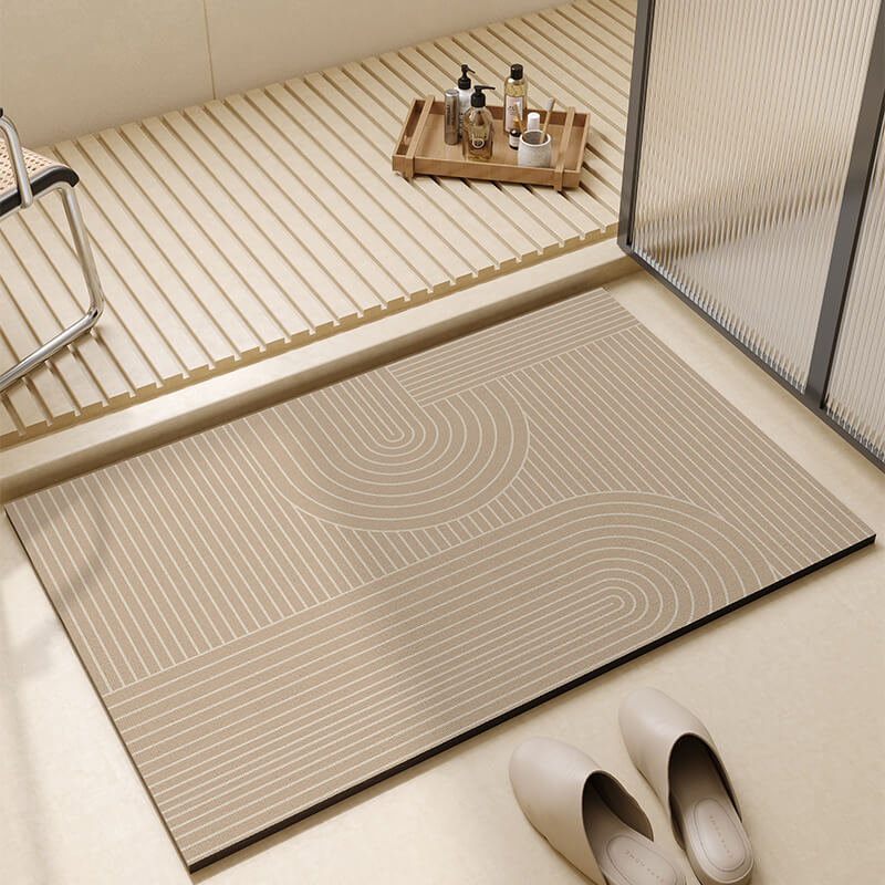 Striped Diatom Mud Bath Mat