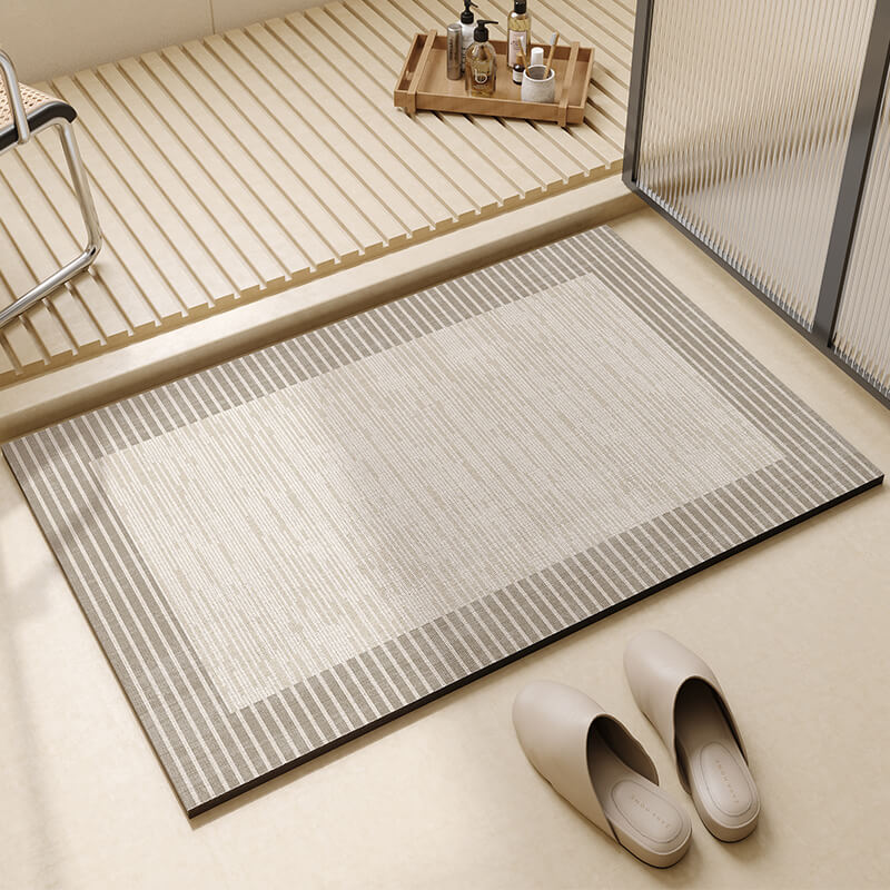 Striped Diatom Mud Bath Mat