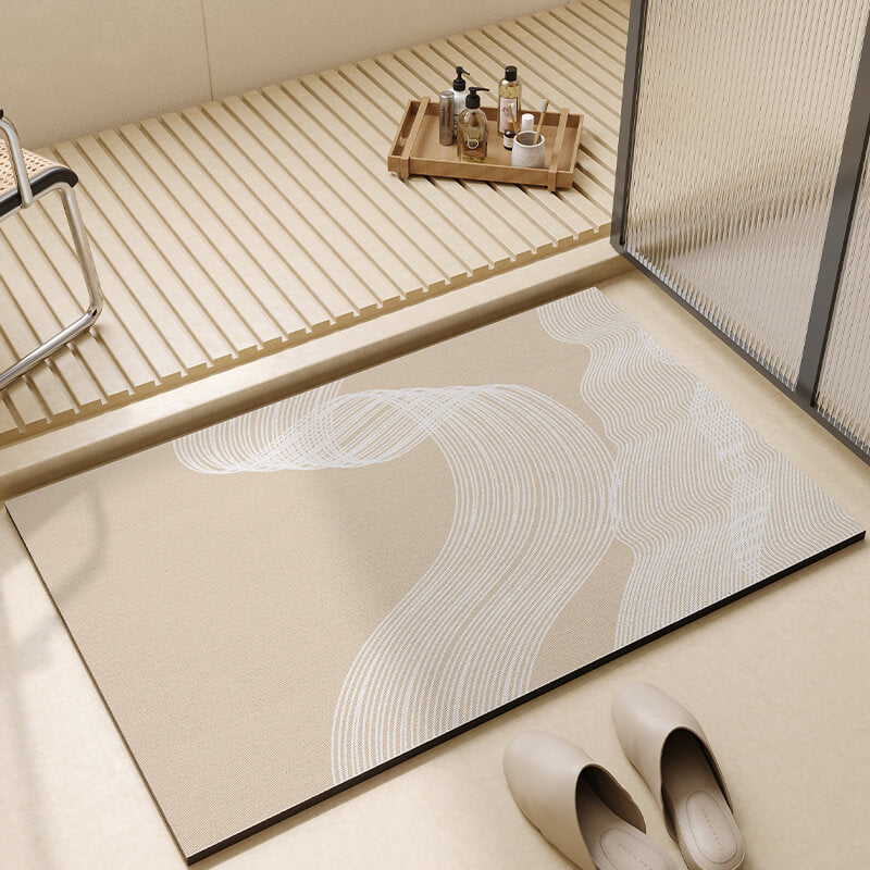 Striped Diatom Mud Bath Mat