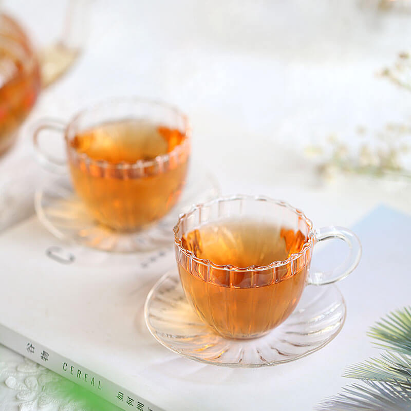 Striped Glass Teapot Set