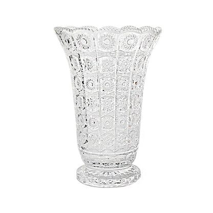 Sun Pattern Glass Vase