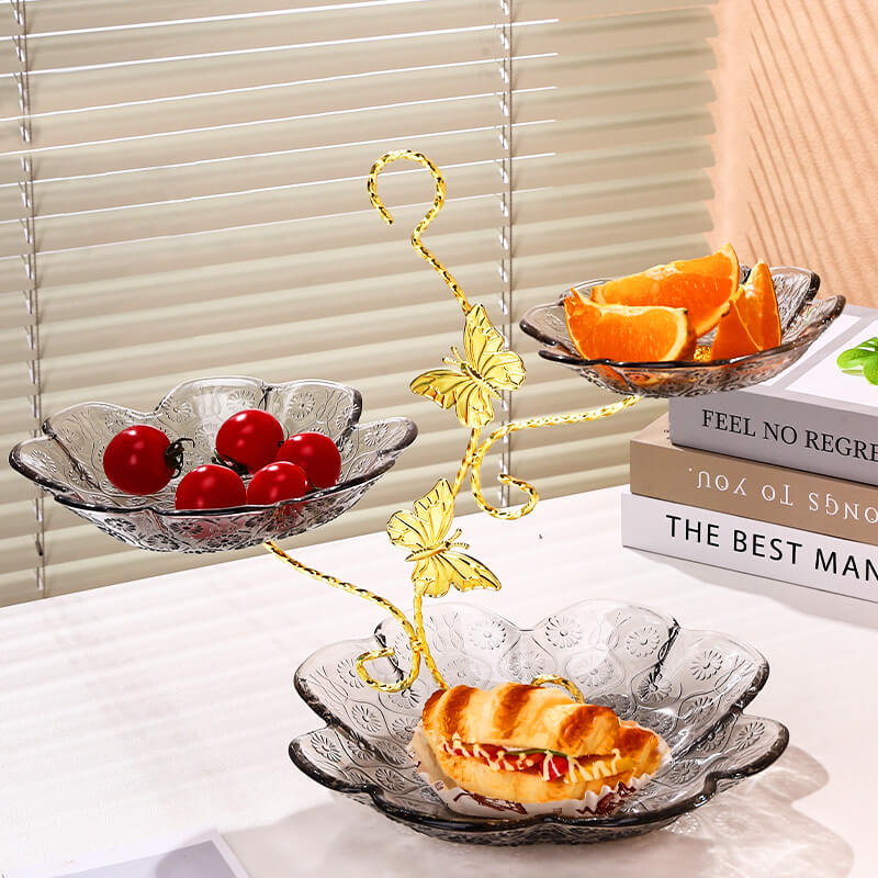 Sunflower Texture Bow Dessert Stand