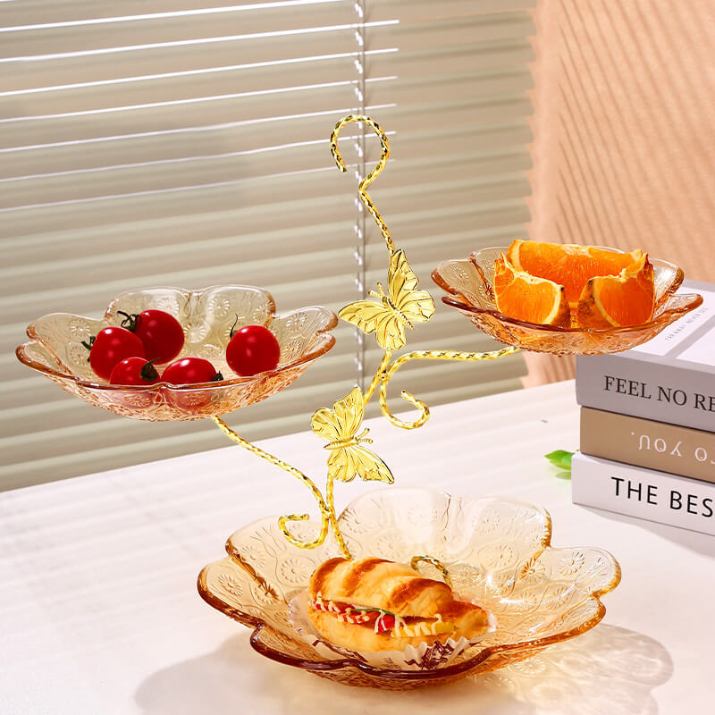 Sunflower Texture Bow Dessert Stand