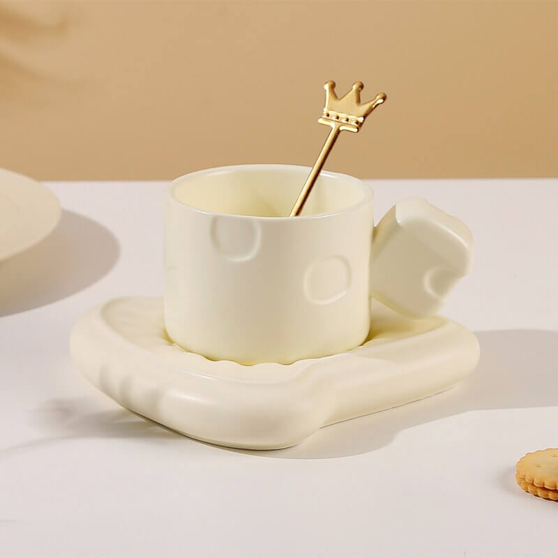 Toast Ceramic Cups and Saucers