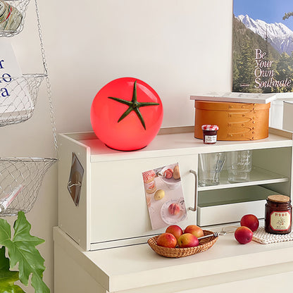 Tomato Resin Small Table Lamp