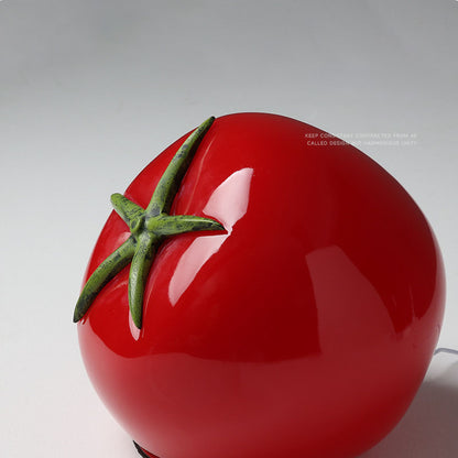 Tomato Resin Small Table Lamp