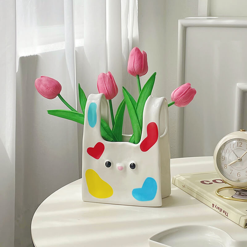 Tote Bag Ceramic Vase