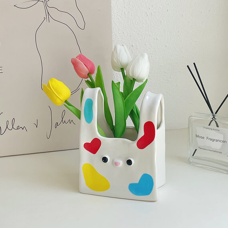 Tote Bag Ceramic Vase