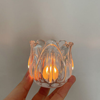 Tulip Glass Candle Holder