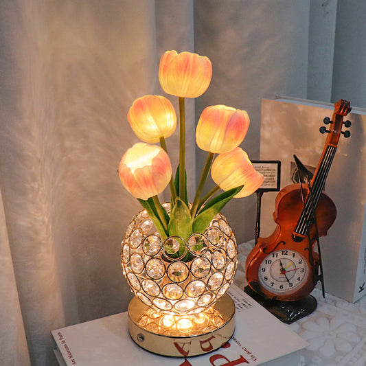 Tulip Round Crystal Mood Light
