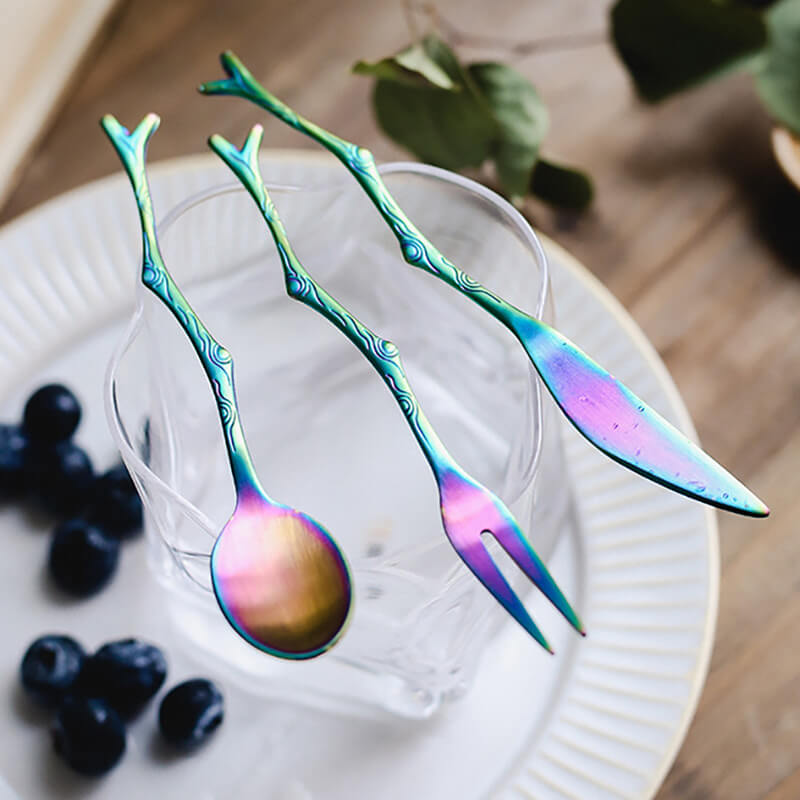 Twig Stainless Steel Dessert Spoon