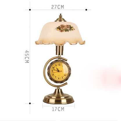 Vintage Clock Desk Lamp