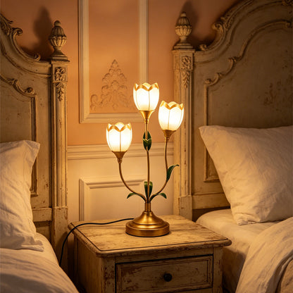 Vintage Creative Floral Table Lamp