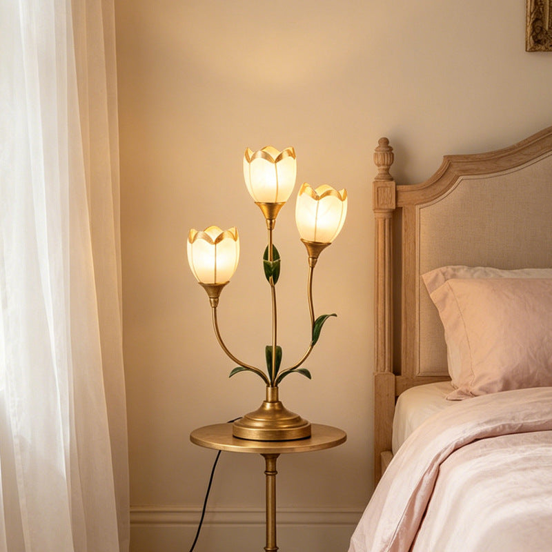 Vintage Creative Floral Table Lamp