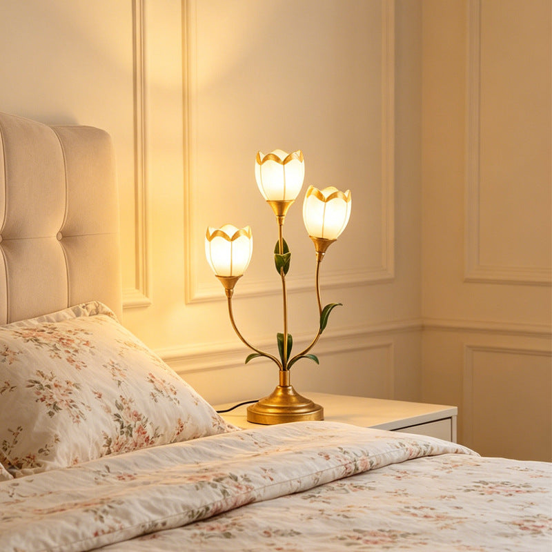 Vintage Creative Floral Table Lamp