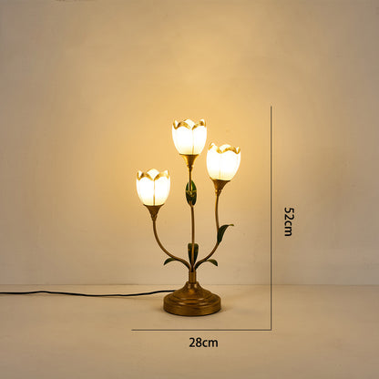 Vintage Creative Floral Table Lamp