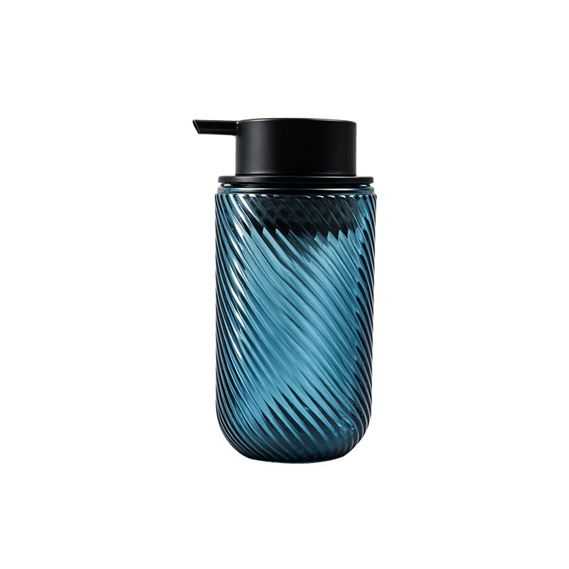 Vintage Embossed Glass Soap Dispenser