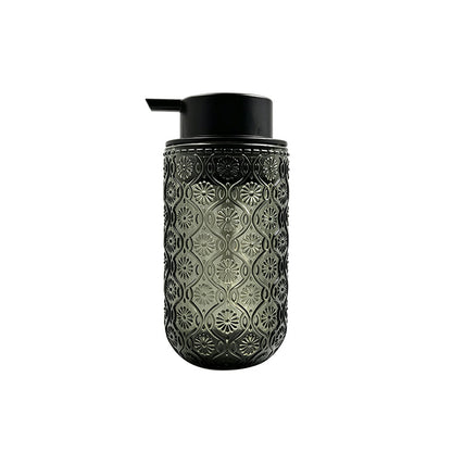 Vintage Embossed Glass Soap Dispenser