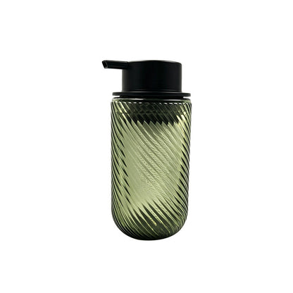 Vintage Embossed Glass Soap Dispenser