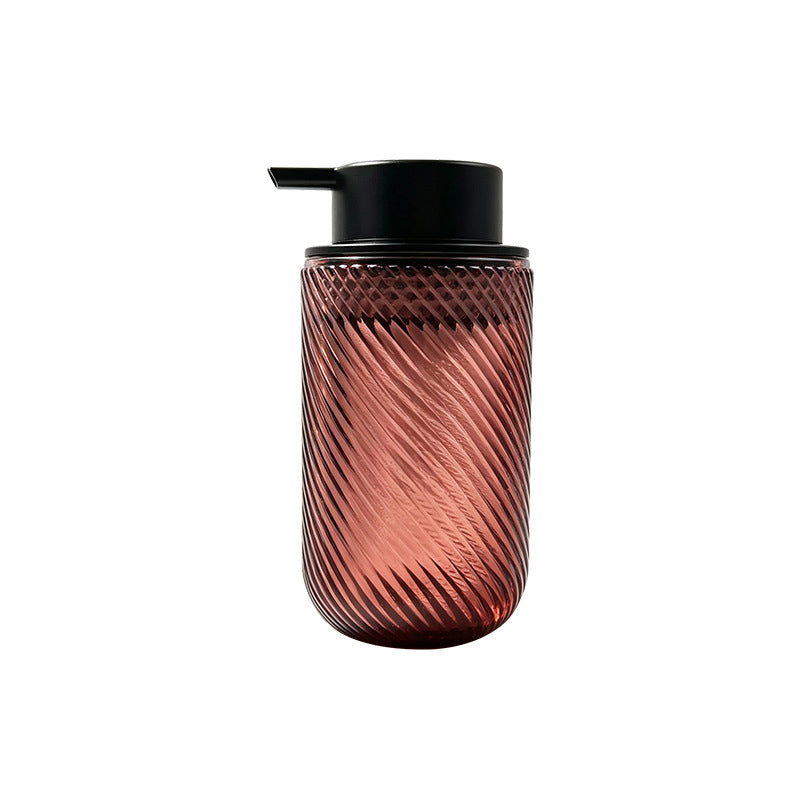 Vintage Embossed Glass Soap Dispenser