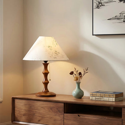 Vintage Fabric Home Decor Table Lamp