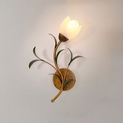 Vintage Flower Wall Lamp