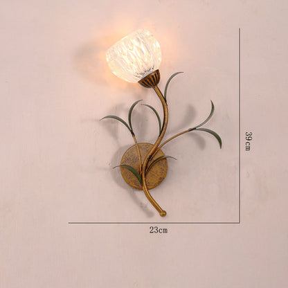 Vintage Flower Wall Lamp