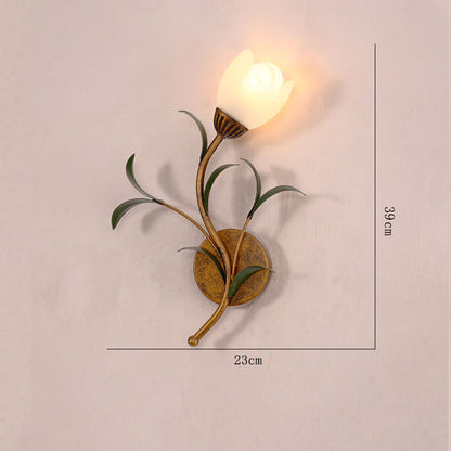 Vintage Flower Wall Lamp