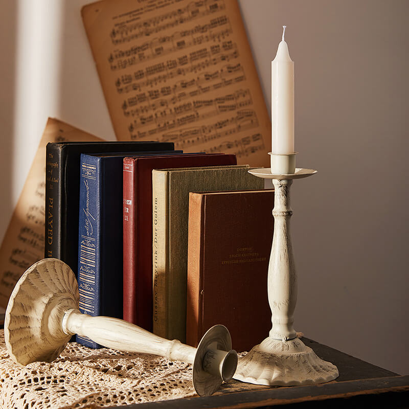 Vintage Iron Candle Holder