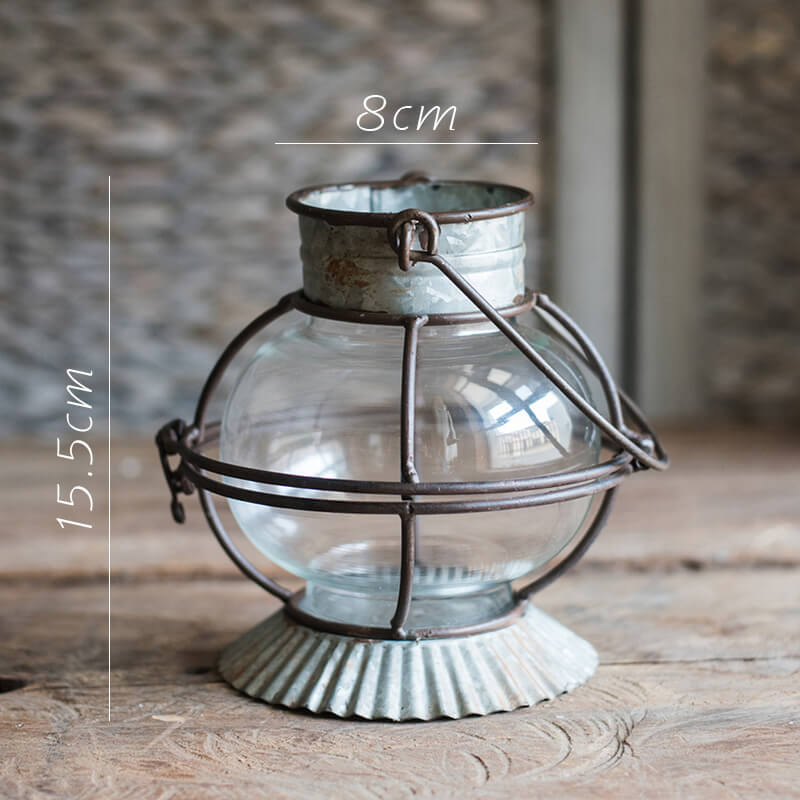 Vintage Iron Portable Candle Holder