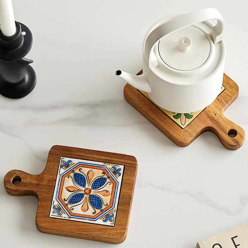 Vintage Pattern Ceramic Placemat