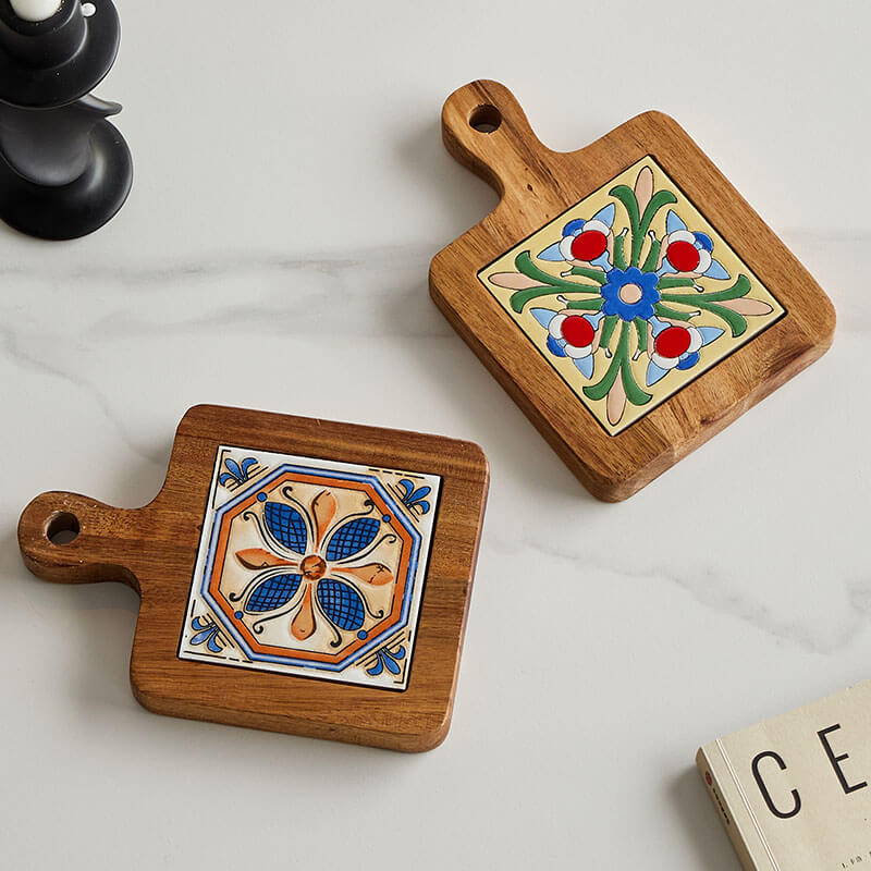 Vintage Pattern Ceramic Placemat