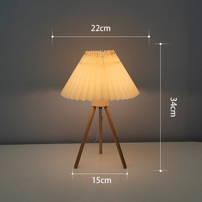 Vintage Pleated Table Lamp