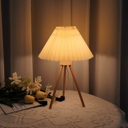 Vintage Pleated Table Lamp