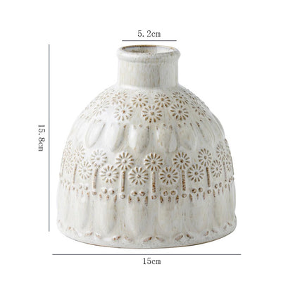 Vintage Relief Ceramic Vase