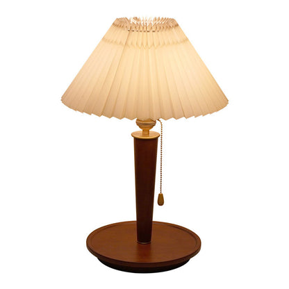 Vintage Walnut Table Lamp