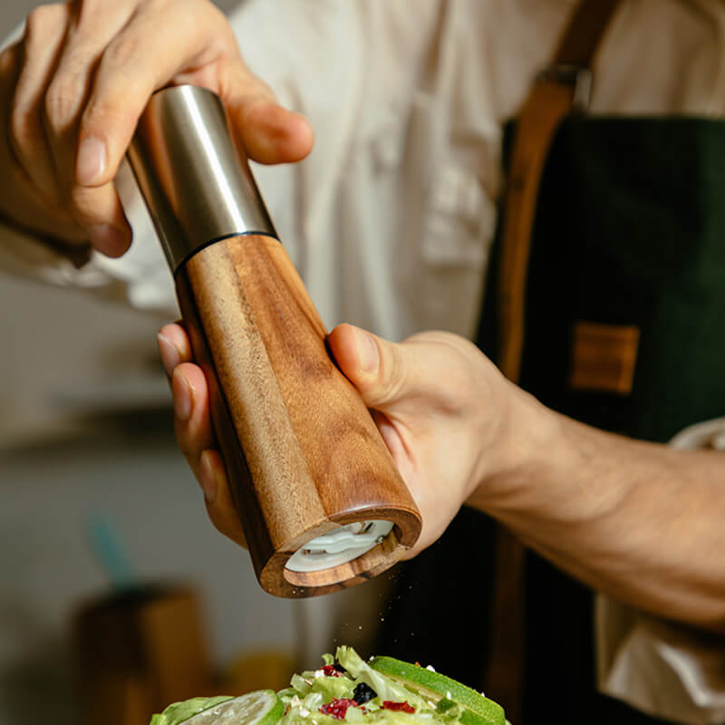 Vintage Wooden Pepper Grinder
