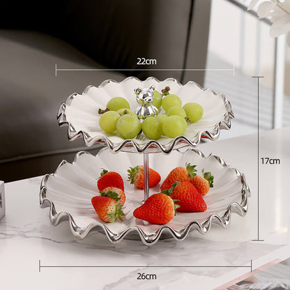 Water Ripple Shape Multi-Layer Dessert Stand