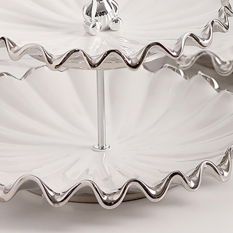 Water Ripple Shape Multi-Layer Dessert Stand