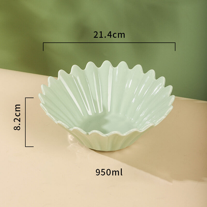 Wavy Edge Ceramic Bowl